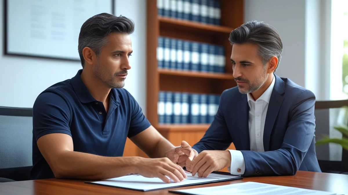 Trabalhador informal preocupado com seus direitos trabalhistas e a falta de registro em carteira profissional.